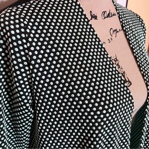 💚Lularoe black/mint duster